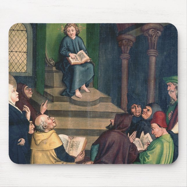 Mousepad Jesus com os doutores (Frente)