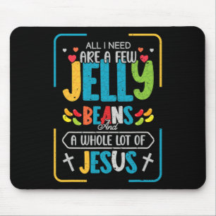 Mousepad Jesus Cristo Divertido Cristão Jelly Bean Candy Lo