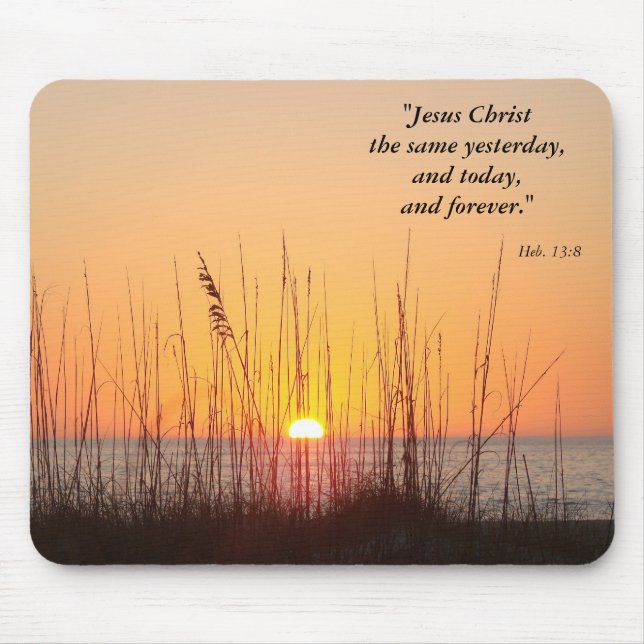 Mousepad Jesus Cristo o mesmos ontem, e t… (Frente)