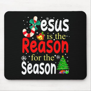 Mousepad Jesus É a Razão da Temporada Cristã Chris