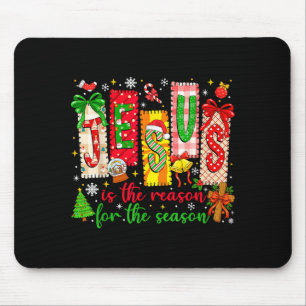 Mousepad Jesus É a Razão da Temporada Cristã Chris