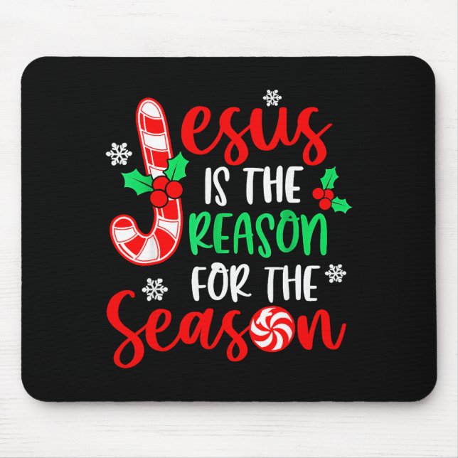 Mousepad Jesus É a Razão da Temporada de Natal  (Frente)