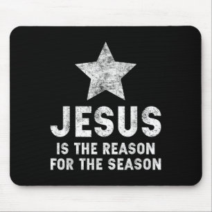 Mousepad Jesus É a Razão da Temporada Fé Cristã