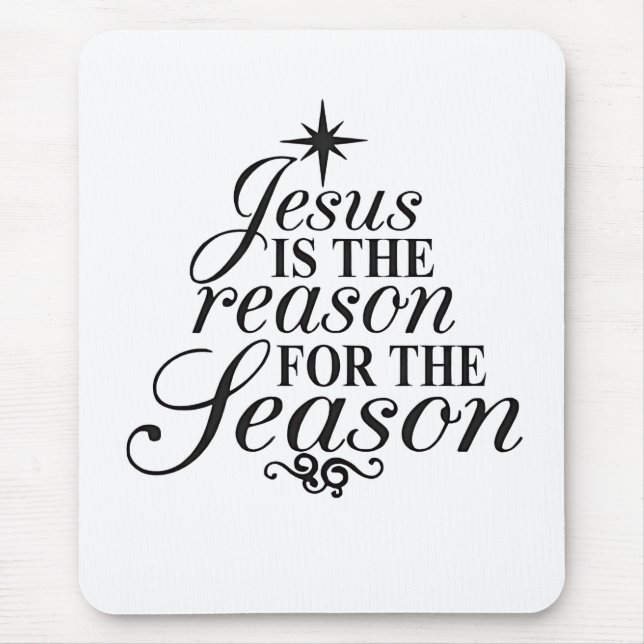 Mousepad Jesus É A Razão Do Natal Da Época (Frente)
