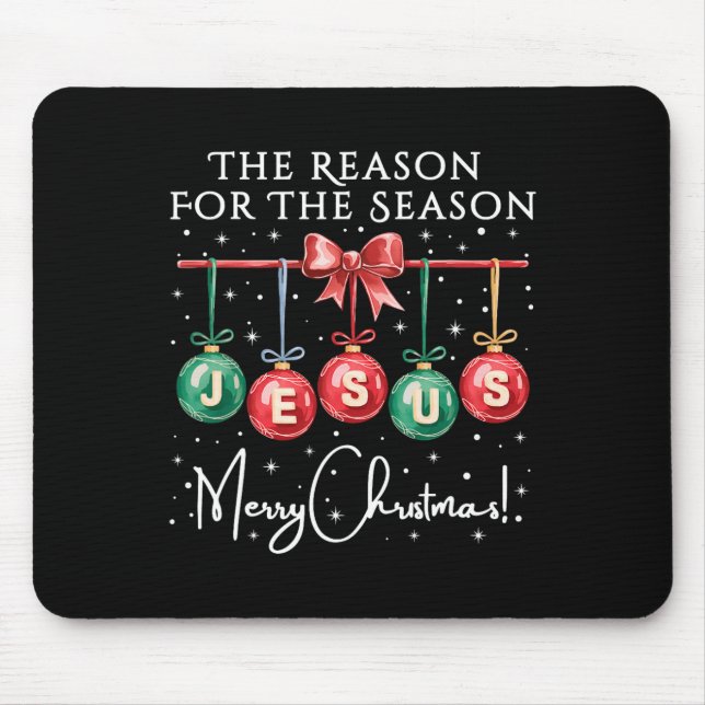 Mousepad Jesus É A Razão Para A Época, Chris Religioso (Frente)