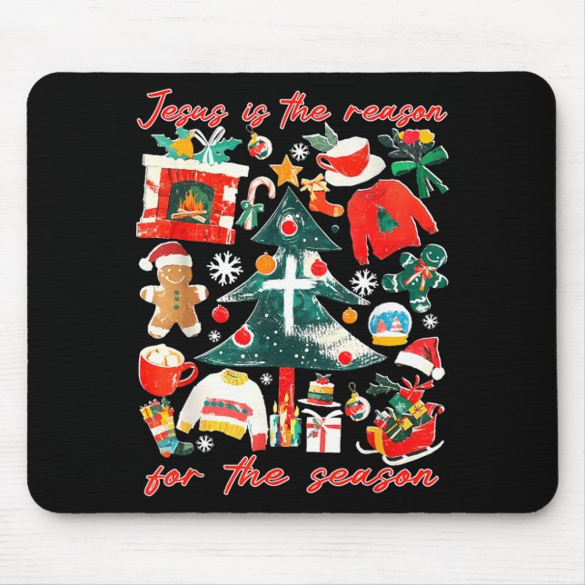 Mousepad Jesus É A Razão Para A Temporada De Fé Cristã (Frente)