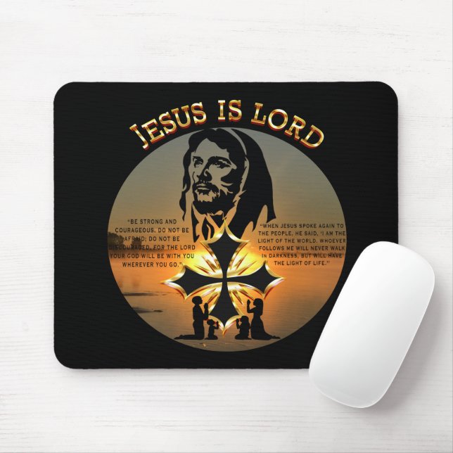 Mousepad Jesus é Deus (Com mouse)