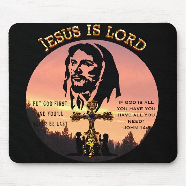 Mousepad Jesus é Deus (Frente)