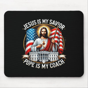 Mousepad Jesus é meu pai salvador é minha eleição de treina