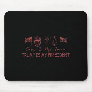 Mousepad Jesus é meu salvador é meu presidente de Natal