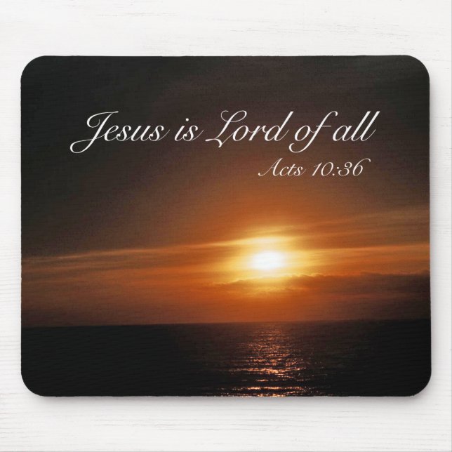 Mousepad Jesus é senhor de tudo (Frente)