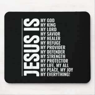 Mousepad Jesus é tudo fé cristã inspiradora