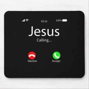 Mousepad Jesus Está Chamando Cristão