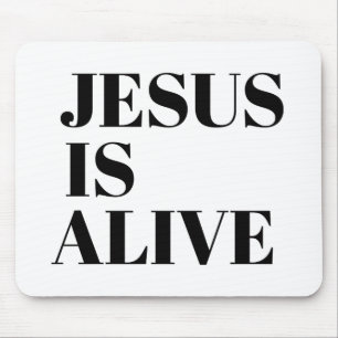 Mousepad Jesus está vivo Cristo é risen cita Deus não