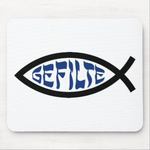 Mousepad Jesus Gefilte Fish - Humor Judaico da Páscoa Judai