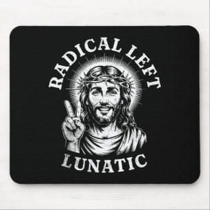 Mousepad Jesus Louco da Esquerda Radical