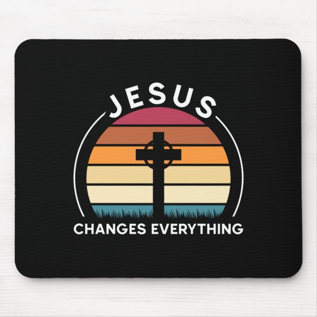 Mousepad Jesus muda tudo Jesus performance  (Frente)