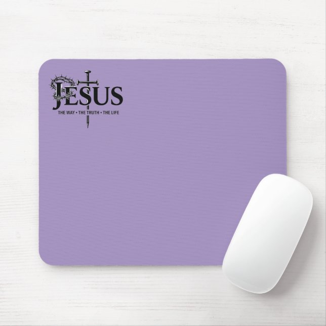 Mousepad Jesus o caminho, a verdade, a vida! (Com mouse)