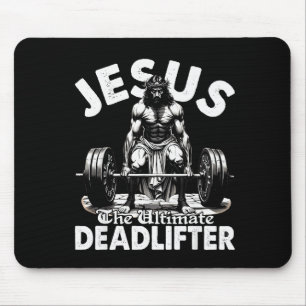 Mousepad Jesus O Levantador de Peso Definitivo Jesus Levant