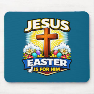 Mousepad Jesus páscoa é para cruz cristã ressurreição