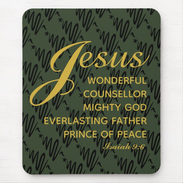 Mousepad JESUS PRINCE OF PEACE Christmas (Frente)