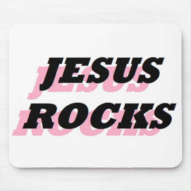 MOUSEPAD JESUS ROCKS (Frente)