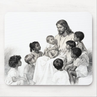 Mousepad Jesus Sentado com Crianças
