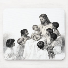 Mousepad Jesus Sitting with Children