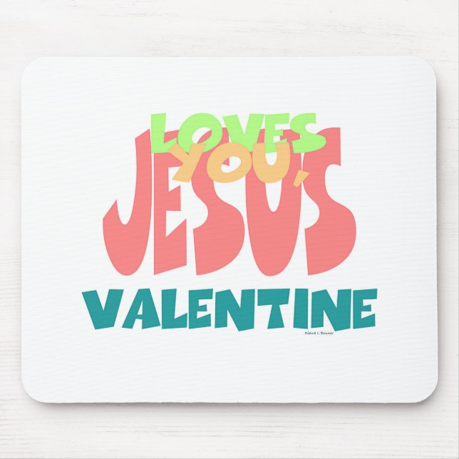 MOUSEPAD JESUS TE AMA, NAMORADOS (Frente)