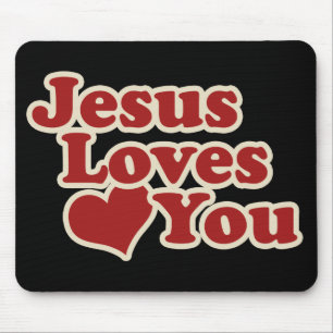 Mousepad Jesus te ama pelos cristãos