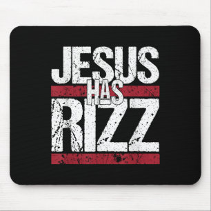 Mousepad Jesus Tem Rizz Simples Fé Cristã Crença Deus