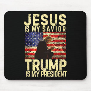 Mousepad Jesus Trump Tee - Jesus é meu Senhor Salvador me t