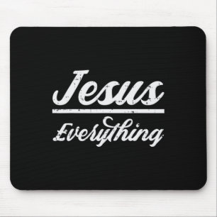Mousepad Jesus tudo Deus religião católica cristã F