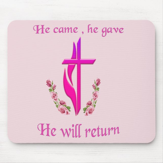Mousepad Jesus veio e ele voltará (Frente)