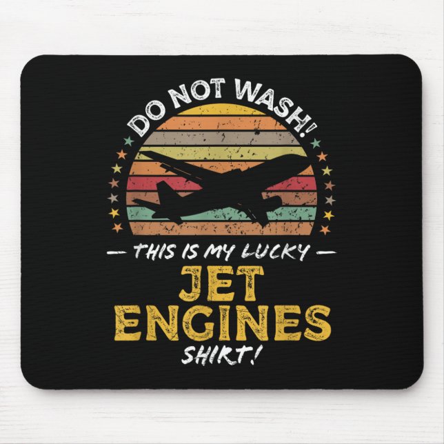 Mousepad Jet Engines Aviões Funny Cote Gráfico (Frente)