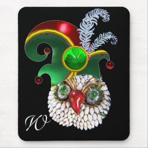 MOUSEPAD JEWEL OWL, ELF HAT, SHAMROCK E PENAS DE DIAMANTES