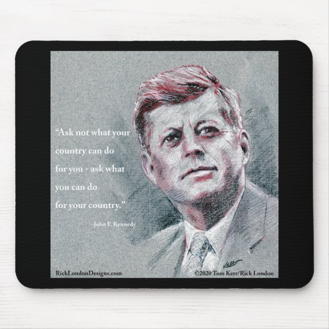 Mousepad JFK & Citação (Frente)