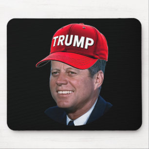 Mousepad Jfk Vestindo Trump Hat Engraçado John F Kennedy Me