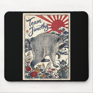 Mousepad Jimothy Guaxinim Panda Diversão Equipe Jimothy Gua
