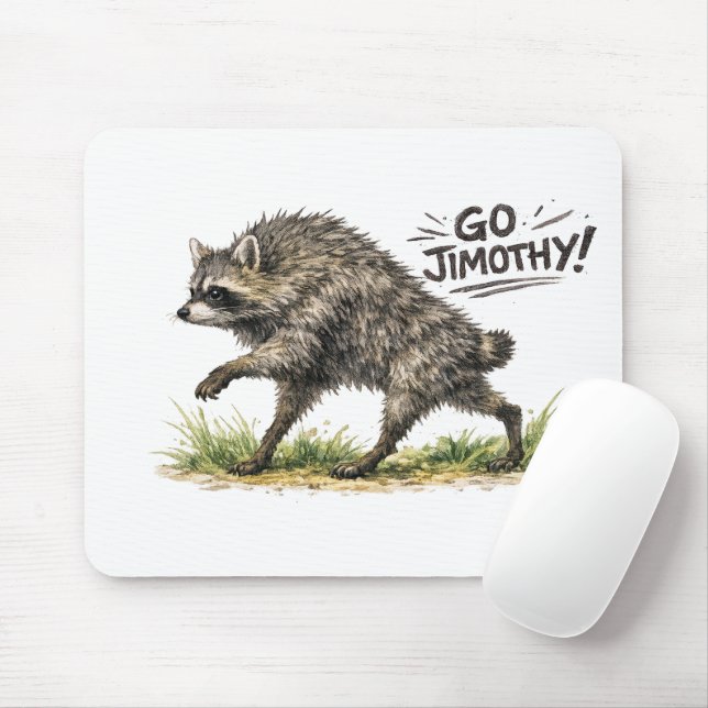 Mousepad Jimothy o Guaxinim (Com mouse)
