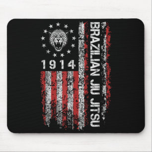Mousepad Jiu Jitsu Brasileiro 1914 BJJ Cabeça de Jaguar Ame