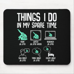 Mousepad Jiu Jitsu Brasileiro Jiujitsu BJJ Crianças Meninos