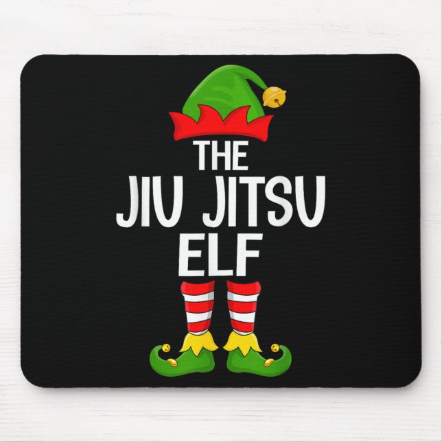 Mousepad Jiu Jitsu Elf Xmas Matando a Família Elf Squad Chr (Frente)