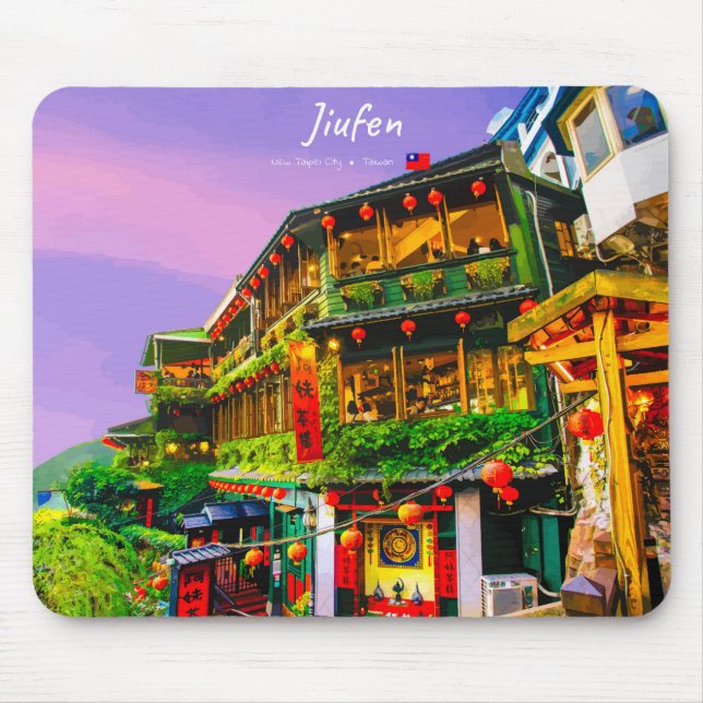 Mousepad Jiufen, Taiwan - Antiga Casa de Chá (Frente)