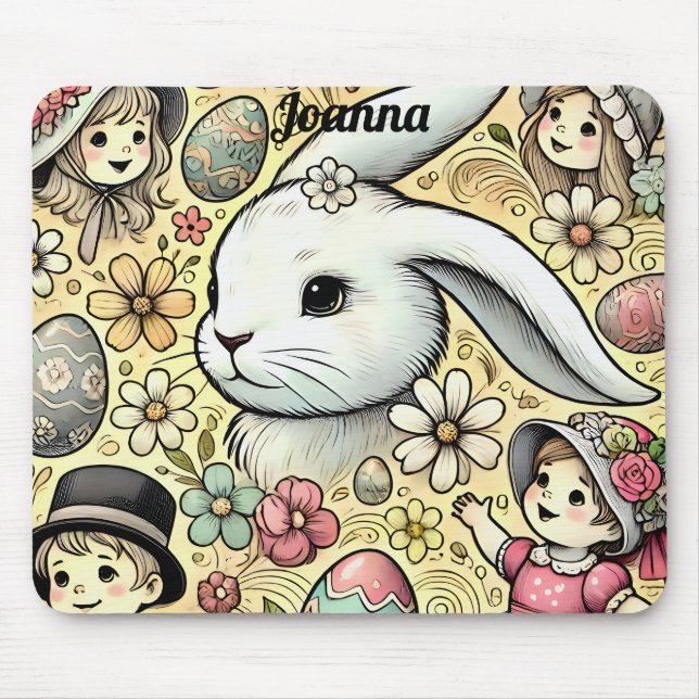 Mousepad JOANNA ~ Vintage Páscoa ~ (Frente)
