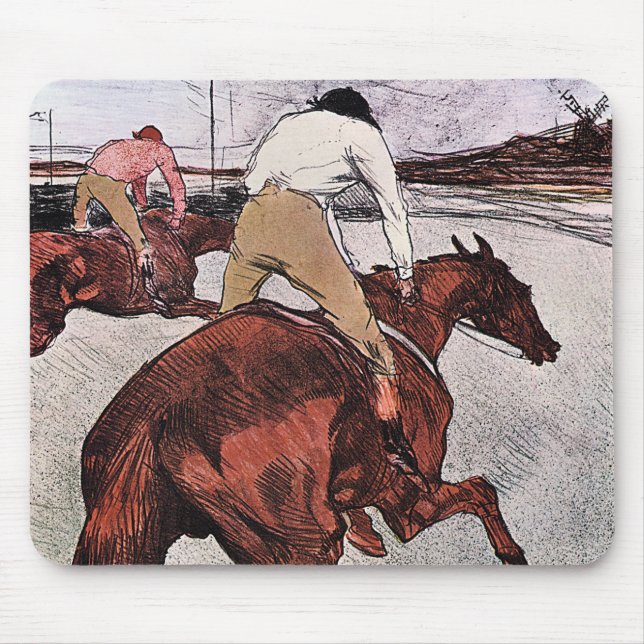 Mousepad Jockey e Race Horse, Lautrec (Frente)