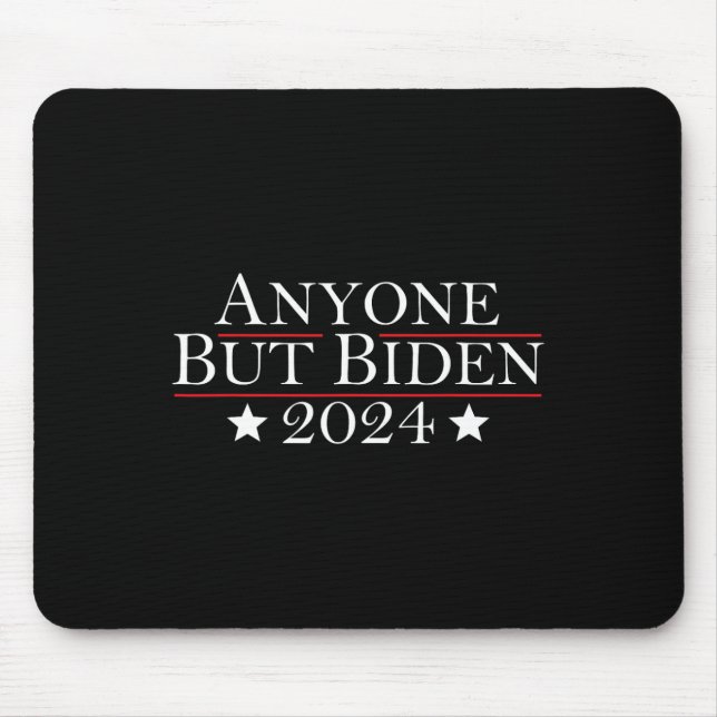 Mousepad Joe Biden Anyone Exceto Biden 2024 Trump (Frente)