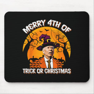Mousepad Joe Biden Feliz 4º de Halloween Travessuras ou Doc
