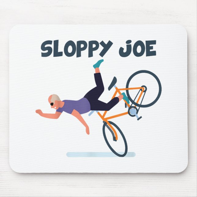 Mousepad Joe Funny Biden Shirt Sloppy Joe Biden Funn (Frente)
