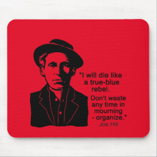 Mousepad Joe Hill Citação, Não lamentem Organizar o Pad 